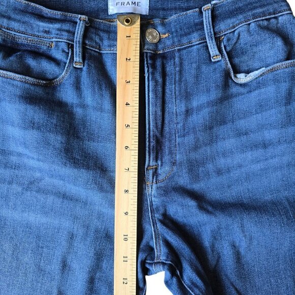 Frame Le High Straight y blue Casual Denim Women's Jeans. Size 31 - Picture 7 of 9
